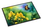 NEW Kentucky Goldenrod in Watercolor Doormat Front Door Mat Indoor Outdoor Rugs for Entryway, Non Slip Washable Low Pile, 18H X 27W