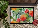 NEW Connecticut Mountain Laurels in Watercolor Doormat Front Door Mat Indoor Outdoor Rugs for Entryway, Non Slip Washable Low Pile, 18H X 27W