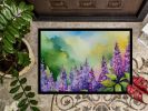 NEW Idaho Syringa in Watercolor Doormat Front Door Mat Indoor Outdoor Rugs for Entryway, Non Slip Washable Low Pile, 18H X 27W