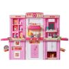 Kids Kitchen Playset, 3-in-1 Toddler Kitchen with Simulated Spray, Sounds and Lights, Play Kitchen Set with 74 PCS Cooking Accessory Set for Toddlers